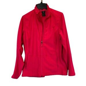 Adidas Outdoor Wind Fleece Jacket Berry Pink womens size XL AA1954